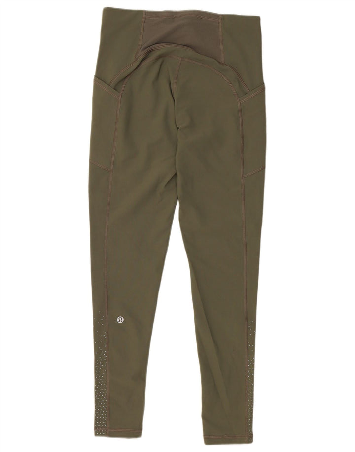 Leggings da donna Lululemon US 6 Nylon maculato verde medio