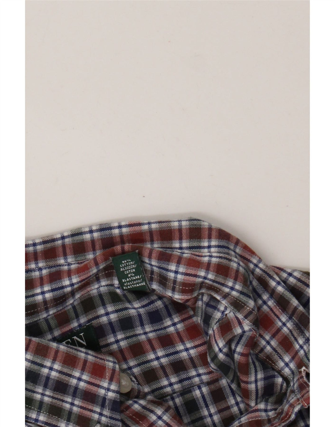 Camicia in flanella aderente da uomo Ralph Lauren taglia 40 15,5 media multicolore