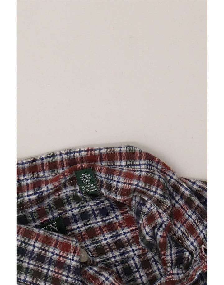 Camicia in flanella aderente da uomo Ralph Lauren taglia 40 15,5 media multicolore
