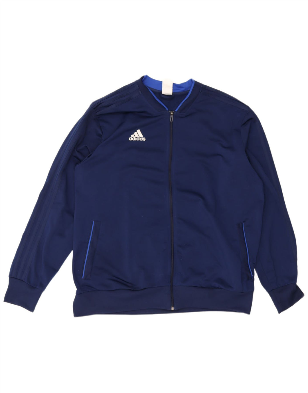 Giacca da tuta da uomo Adidas 2XL poliestere blu navy