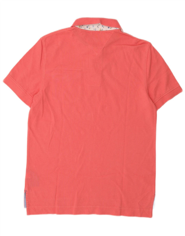 Polo da uomo Tommy Hilfiger piccola in cotone rosso