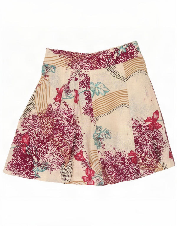 Gonna a trapezio da donna Benetton W30 media floreale multicolore