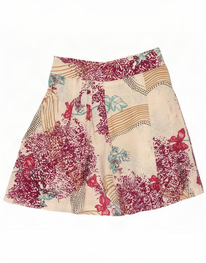 Gonna a trapezio da donna Benetton W30 media floreale multicolore