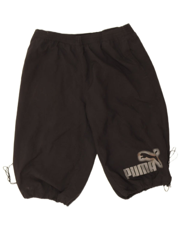 Pantaloncini sportivi grafici da uomo Puma grandi in poliestere nero