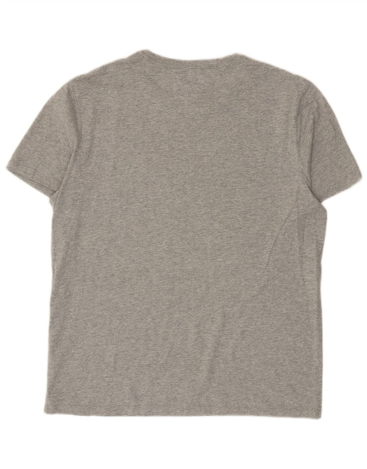 T-shirt da uomo Tommy Hilfiger Top in cotone grigio medio