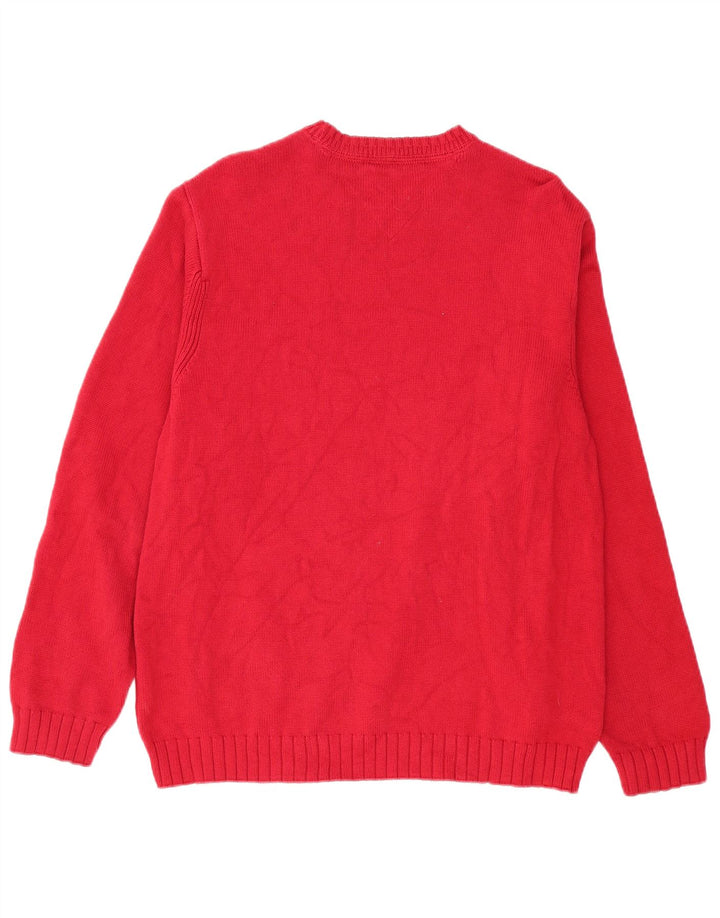 Maglione maglione con scollo a barca da uomo Tommy Hilfiger Borgogna medio