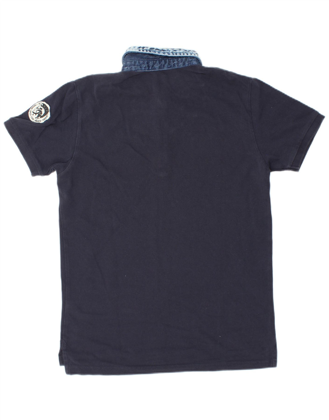Polo da uomo DIESEL piccola in cotone blu navy