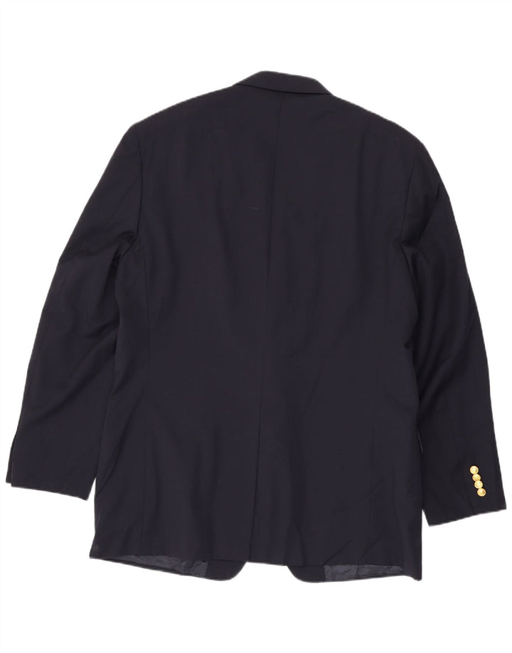 Giacca blazer da uomo a 2 bottoni Ralph Lauren UK 44 XL lana blu navy