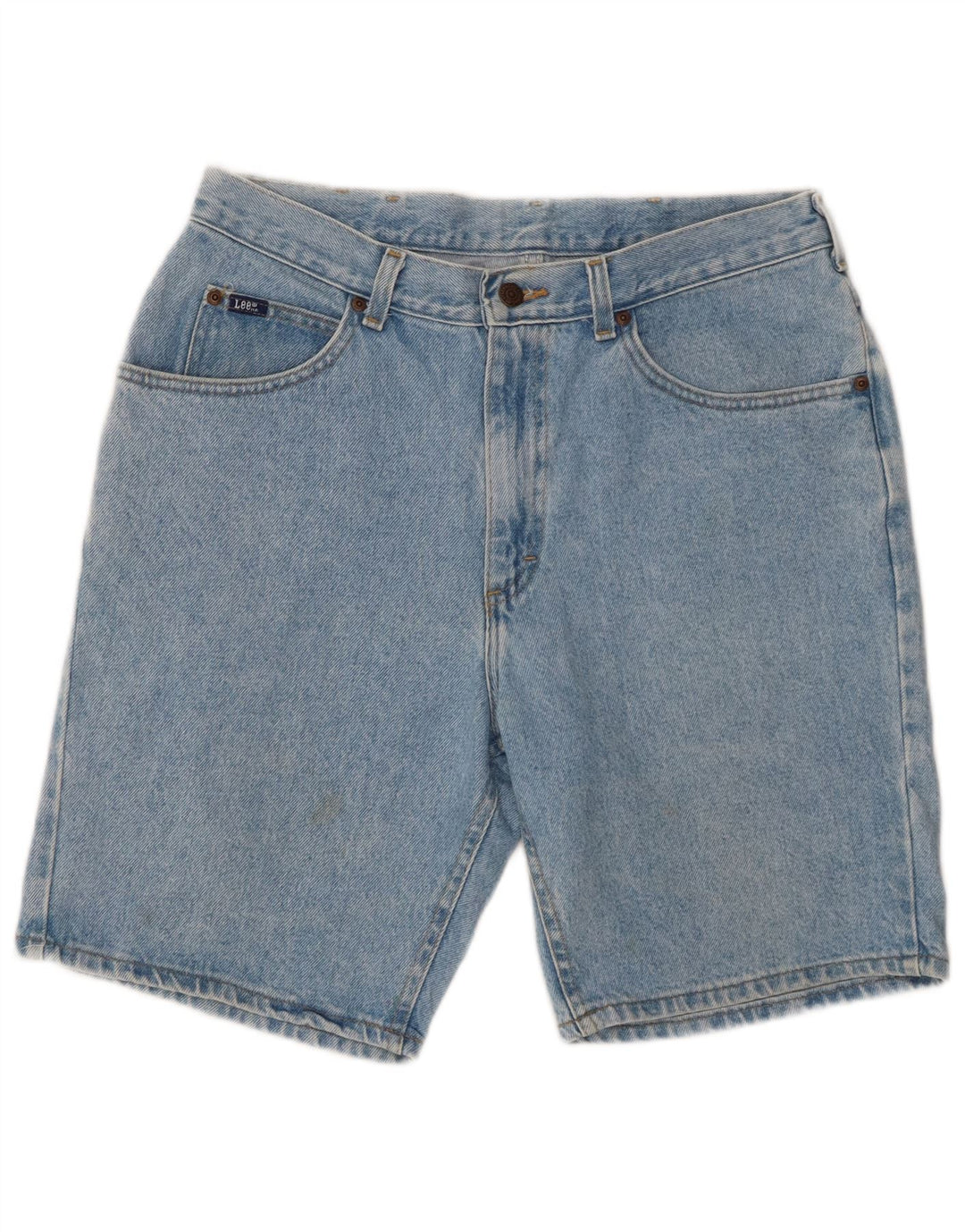 Pantaloncini di jeans da uomo Lee W34 grandi cotone blu
