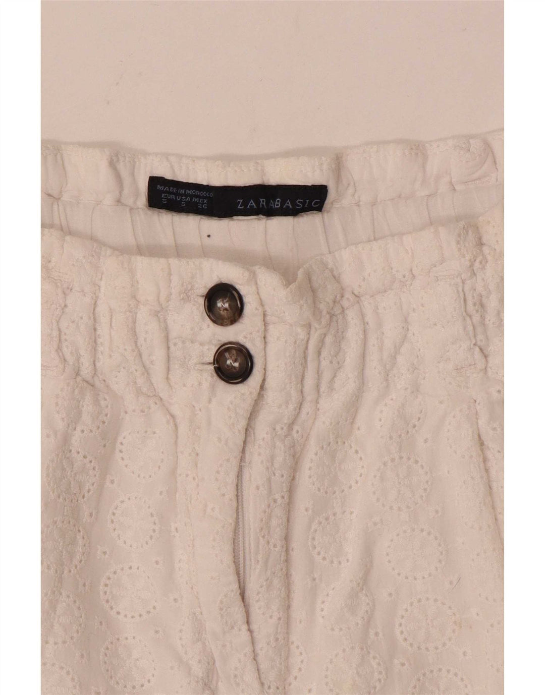 Pantaloncini casual da donna Zara piccoli W26 bianchi