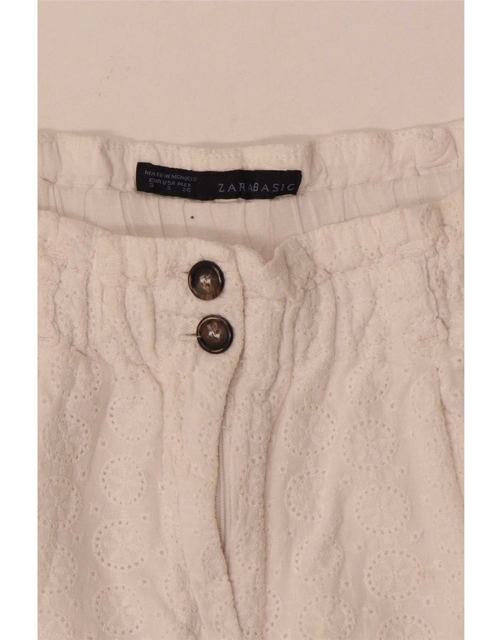 Pantaloncini casual da donna Zara piccoli W26 bianchi