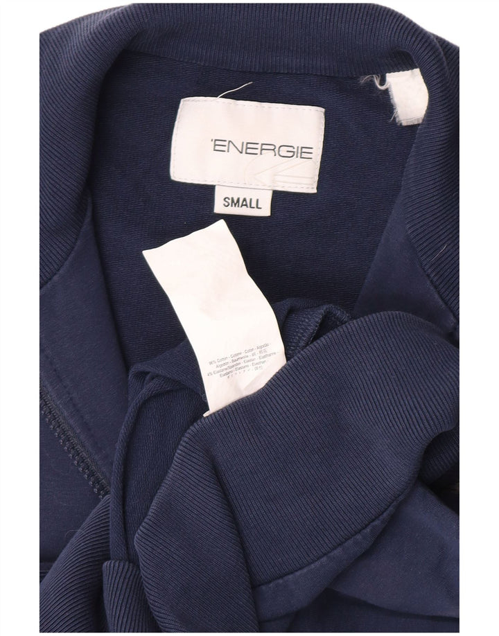 Giacca da ginnastica da uomo Energie piccola in cotone color block blu navy