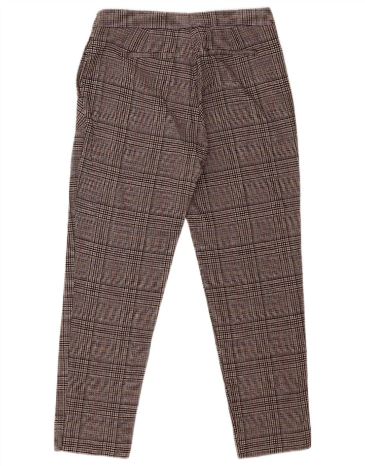Pantaloni Cropped Donna Trussardi affusolati IT 42 Medium W28 L25 Grigio Check