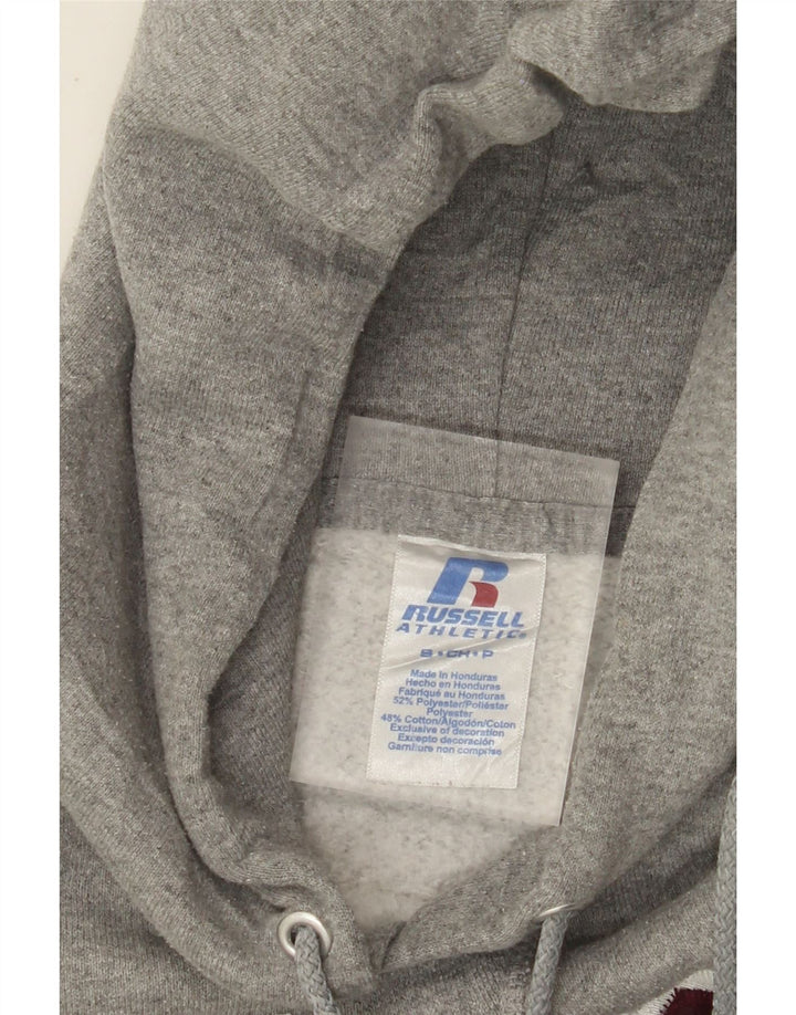 RUSSELL ATHLETIC Maglione con cappuccio grafico da uomo Wildcats piccolo grigio chiazzato