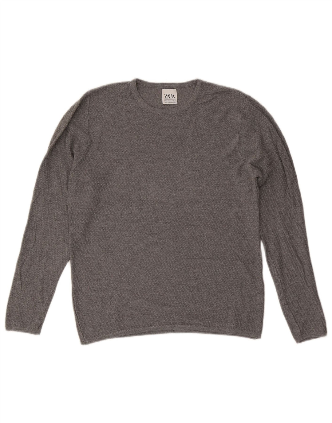 Maglione maglione girocollo da uomo Zara grigio medio