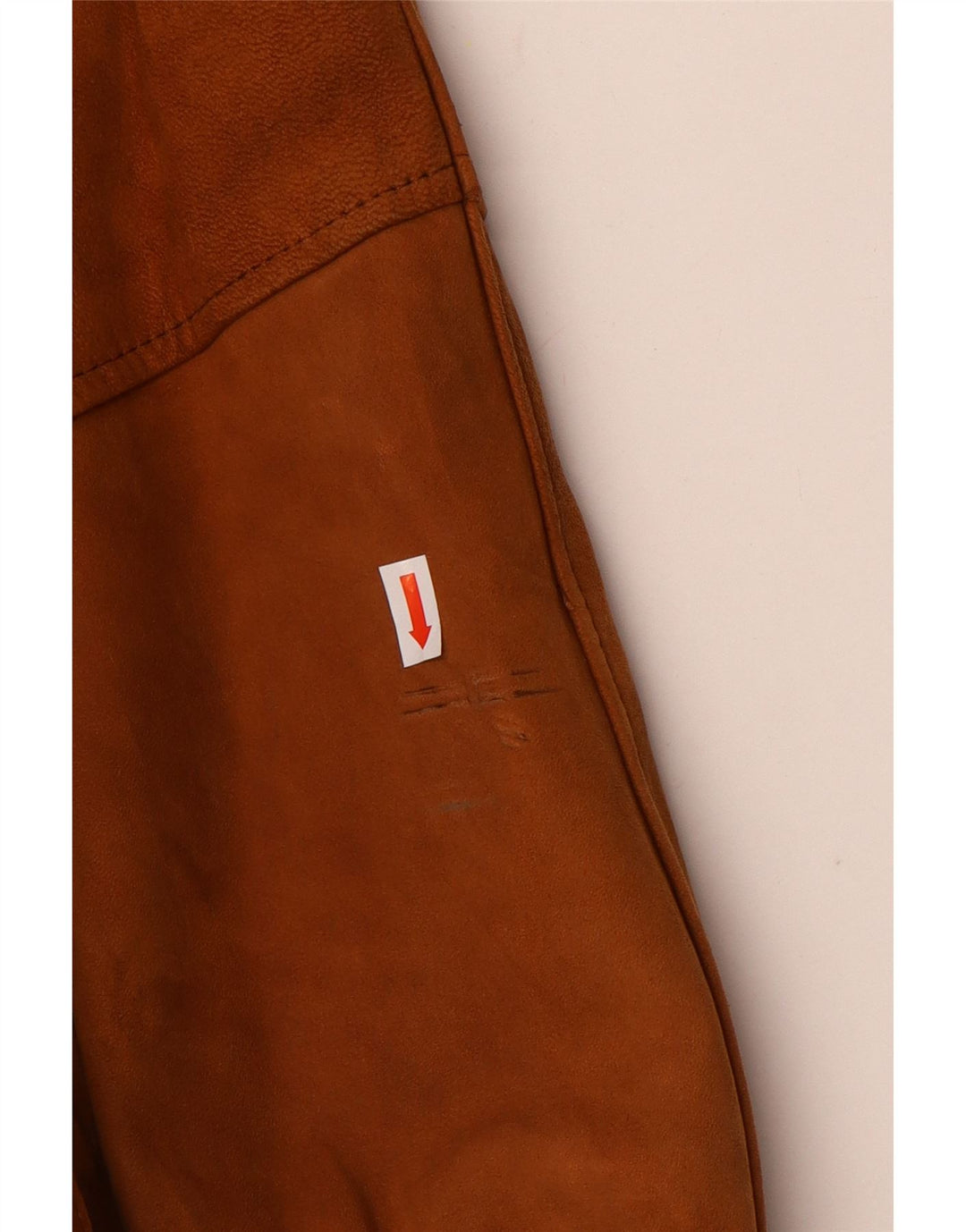 Giacca vintage in pelle scamosciata da uomo UK 42 XL in pelle marrone