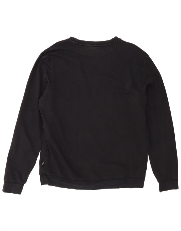 PUMA Mens Graphic Sweatshirt Jumper Large Black Cotton
