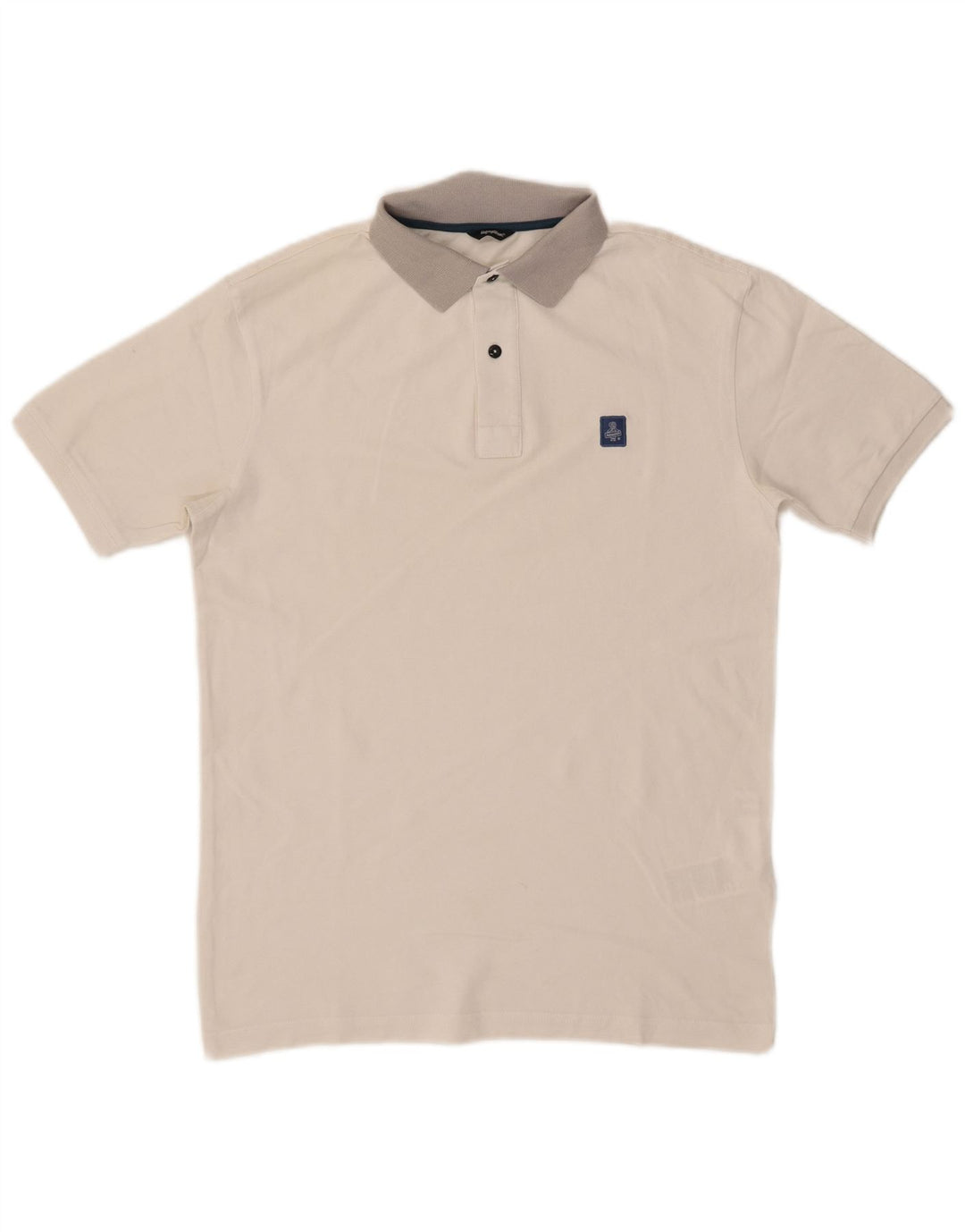 Polo da uomo Refrigiwear Small in cotone color block bianco