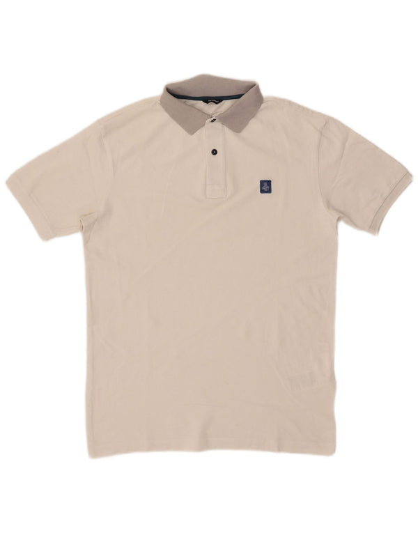 Polo da uomo Refrigiwear Small in cotone color block bianco