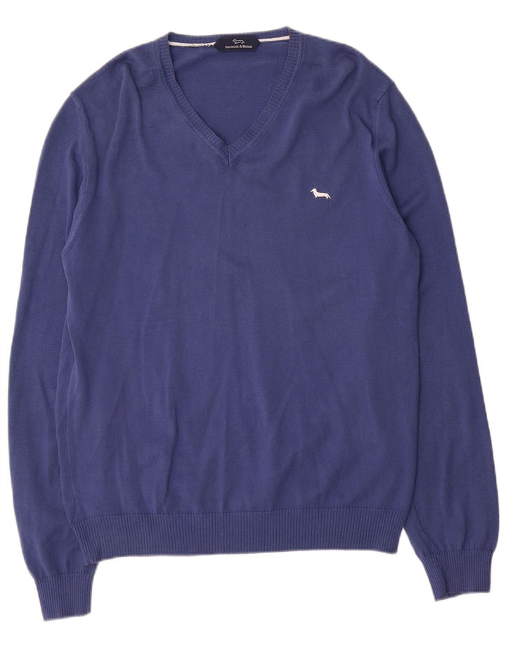 Maglione da uomo con scollo a V Harmont & Blaine grande blu