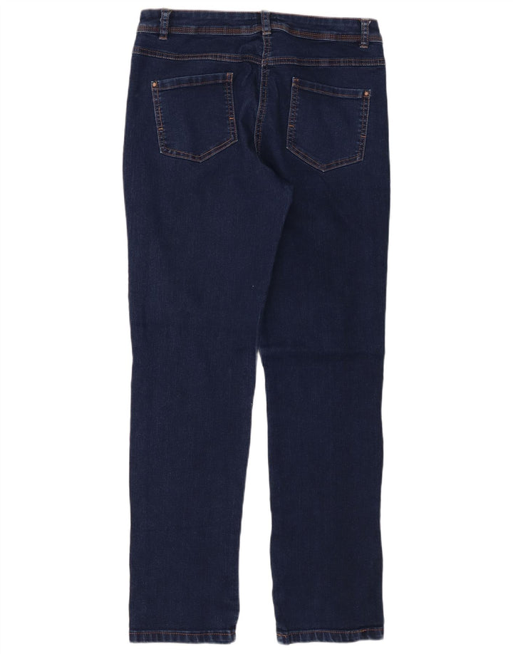 Jeans slim da donna M&Co UK 12 medio W34 L30 cotone blu navy