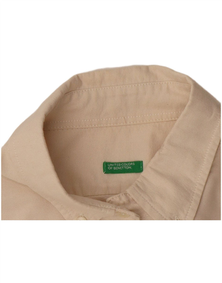 Camicia Benetton Donna UK 12 Medio Bianco