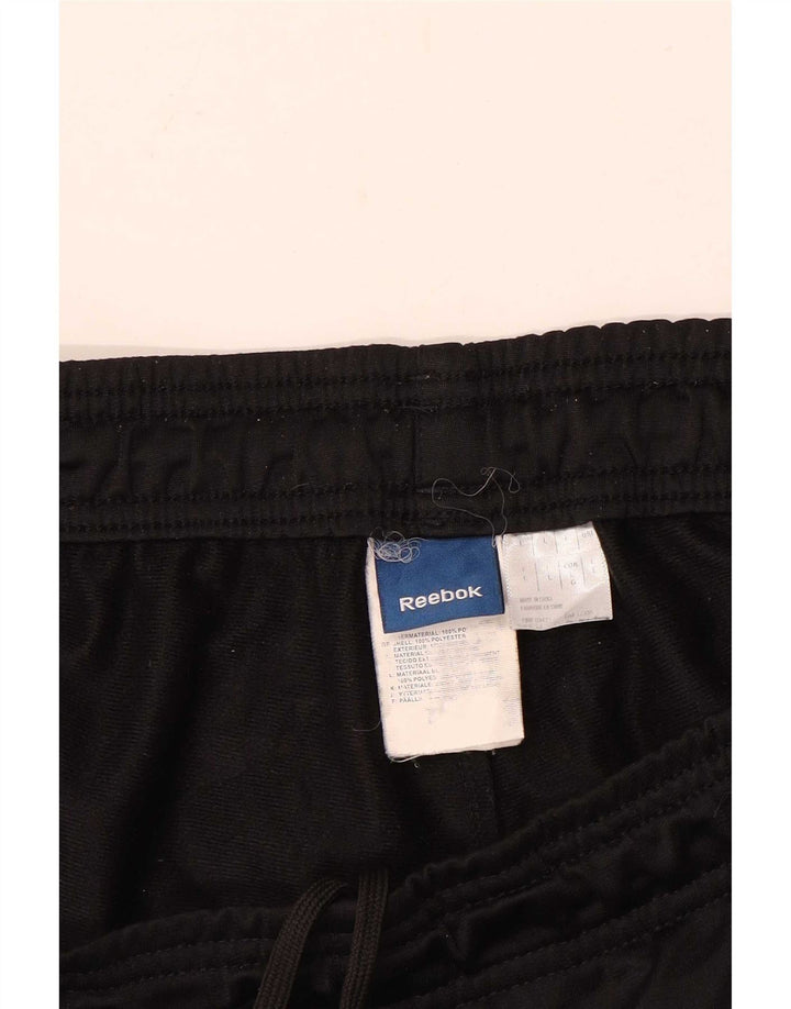 Pantaloni da tuta da uomo Reebok Large neri in poliestere