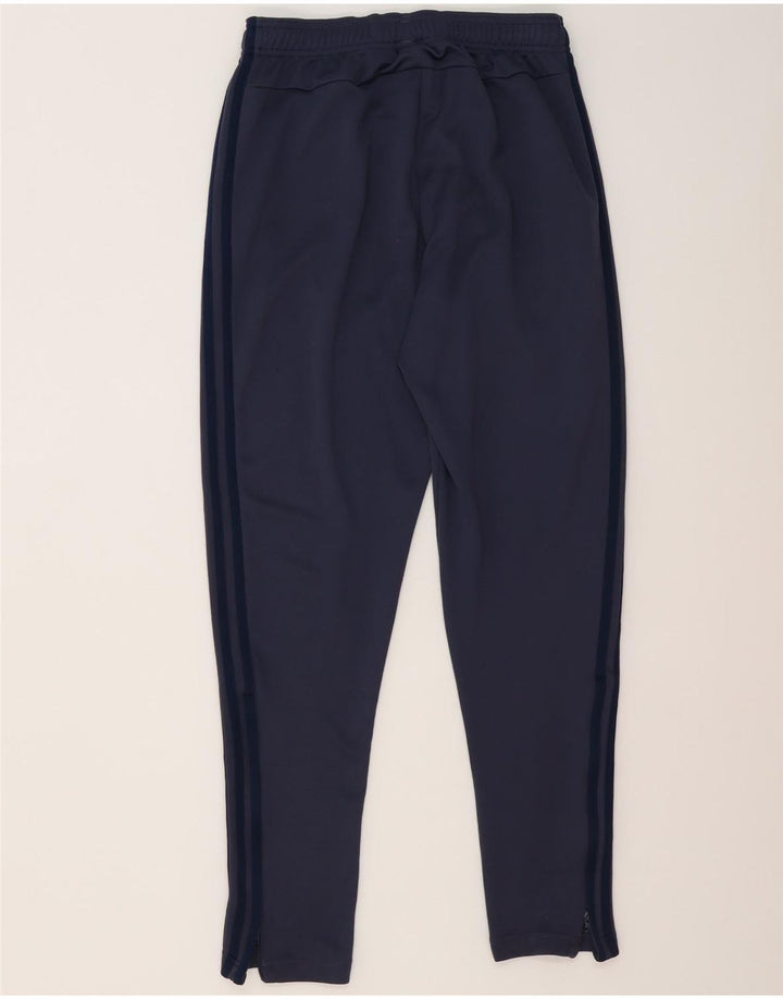 Pantaloni da tuta da uomo Adidas UK 40/42 Poliestere blu navy medio
