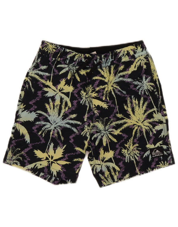 Pantaloncini da bagno Quiksilver con grafica per ragazzi 9-10 anni, poliestere nero medio
