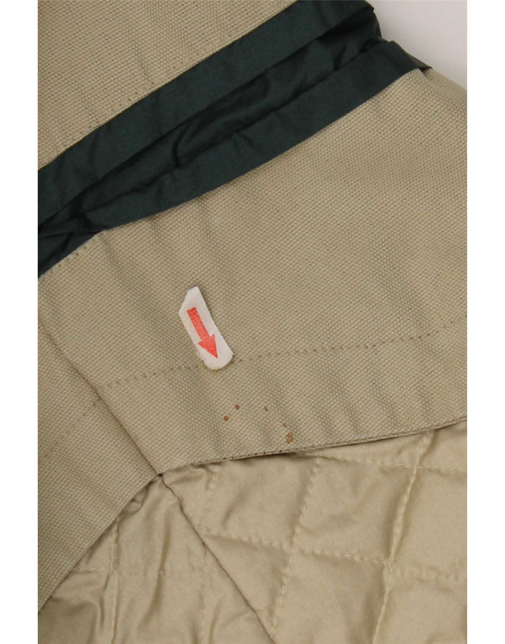 Giubbotto bomber vintage da uomo UK 42 XL Beige Colourblock