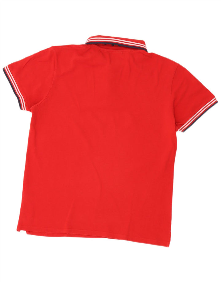 Polo da uomo North Sails in cotone a righe grandi rosse