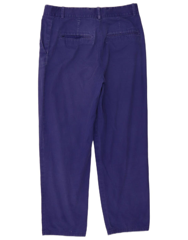 Pantaloni chino dritti da donna Cos UK 16 Large W32 L26 cotone blu
