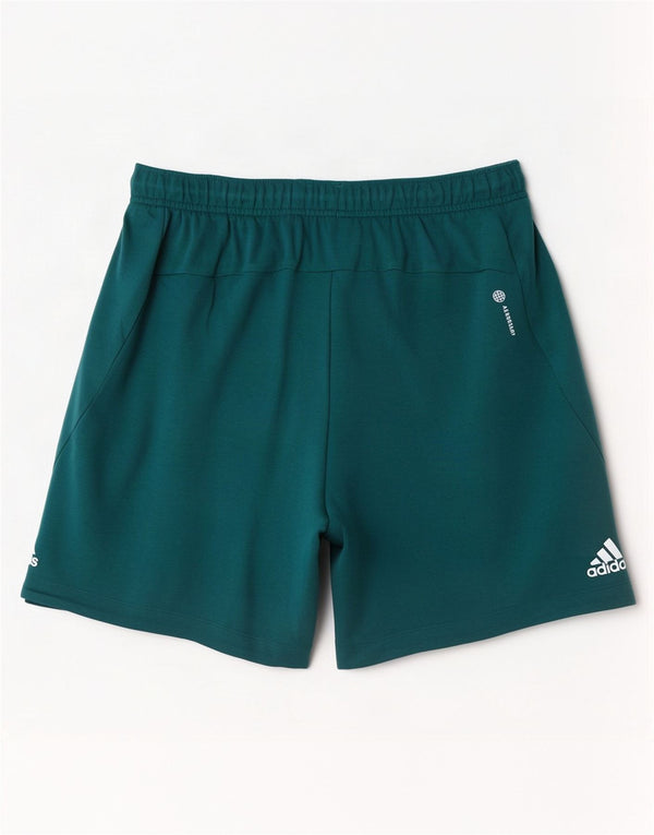 Adidas Mens Aeroready Graphic Sport Shorts Medium Turquoise Cotton