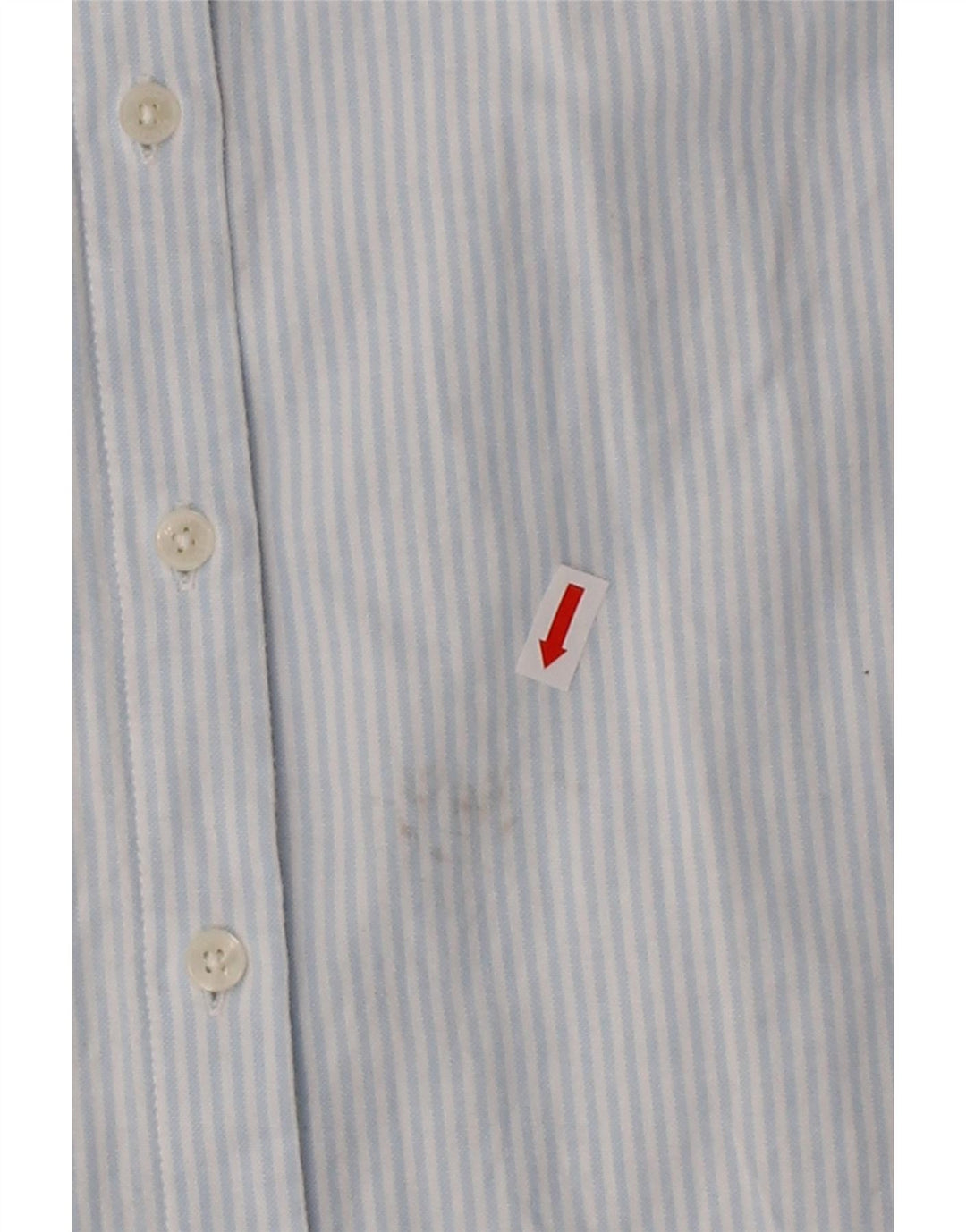 TOMMY HILFIGER Womens Regular Fit Shirt Size 4 Small Blue Pinstripe Cotton Vintage Tommy Hilfiger and Second-Hand Tommy Hilfiger from Messina Hembry 