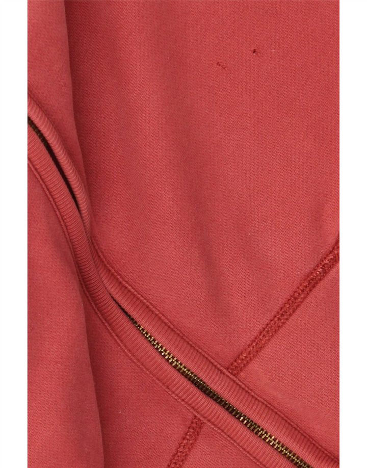 Maglione con cappuccio e zip da uomo Fat Face grande in cotone rosso