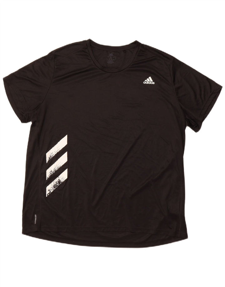 Maglietta da corsa da uomo ADIDAS Top 2XL Sport in poliestere nero