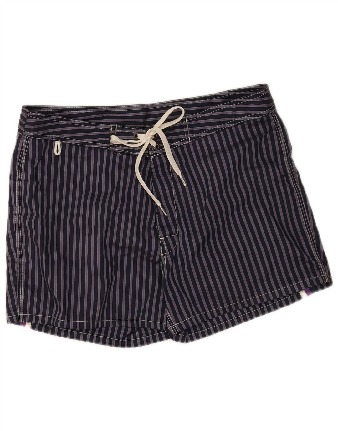 Pantaloncini da bagno da uomo Sundek medio poliestere gessato blu navy