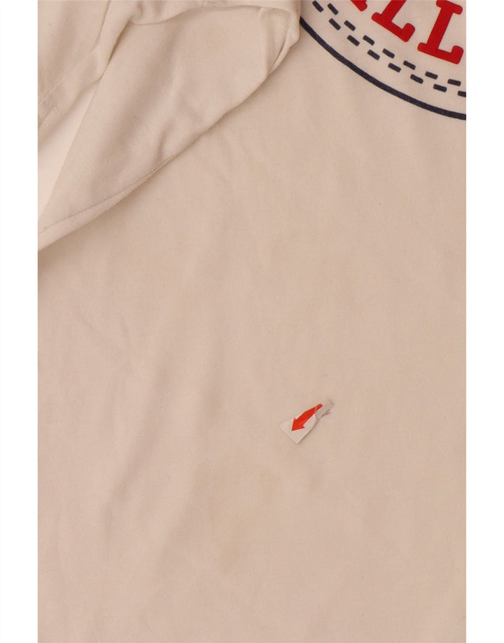 T-shirt grafica per ragazzi CONVERSE Top 10-11 anni cotone bianco medio