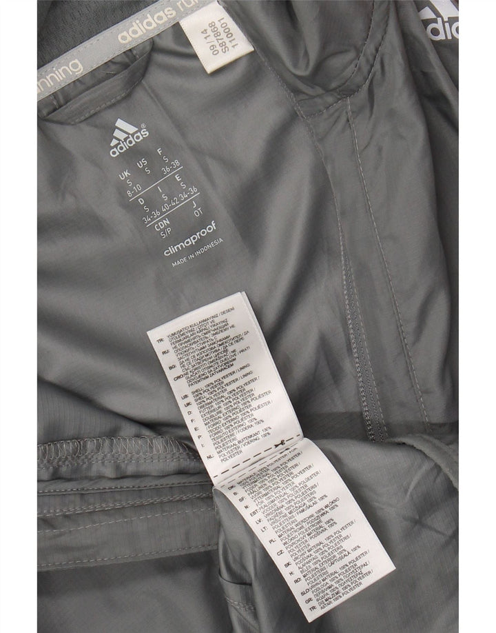 Giacca da tuta da donna ADIDAS Clima Proof UK 8/10 piccola grigia