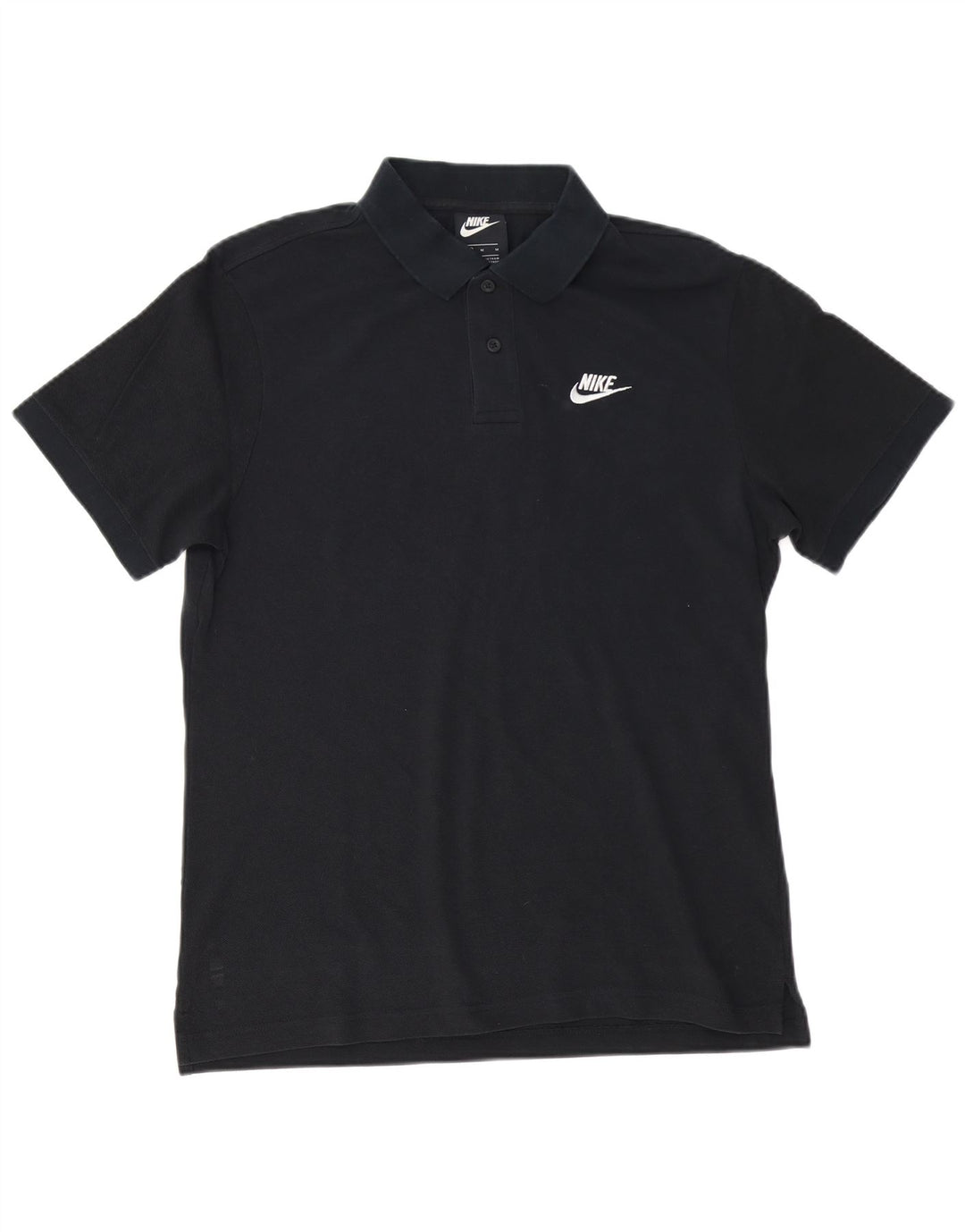 Polo Nike da uomo in cotone nero medio