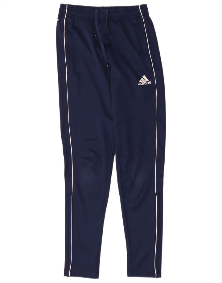 Pantaloni da tuta Adidas Aeroready da uomo XS in poliestere blu navy