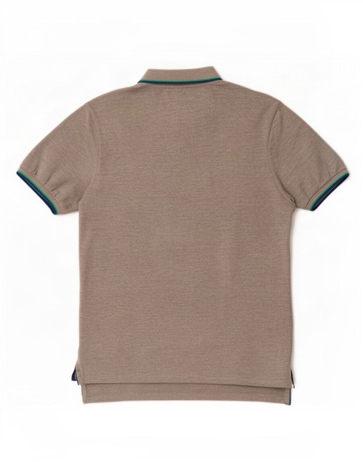Polo North Sails da uomo in viscosa rigata grigio medio