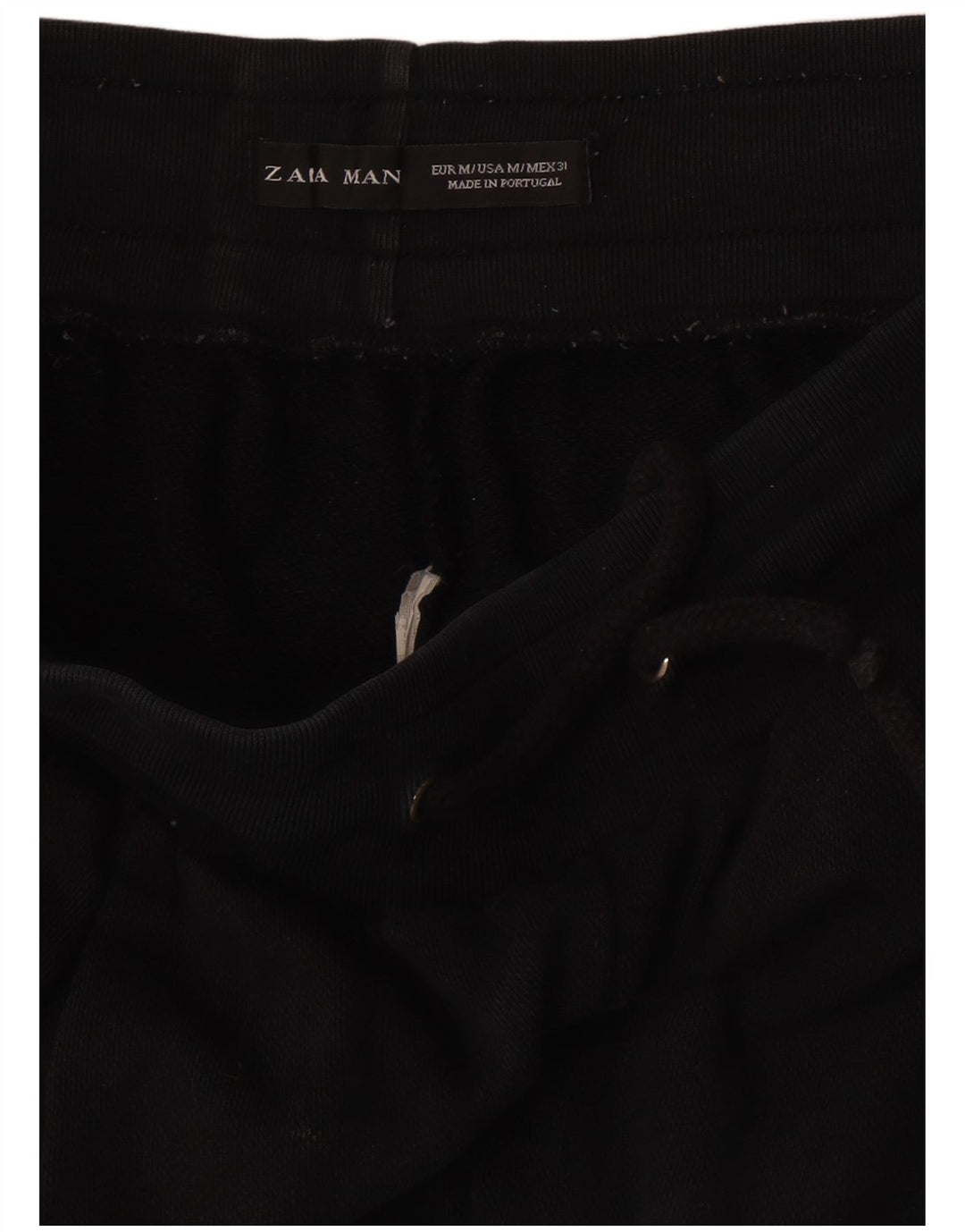 Pantaloncini sportivi Bermuda da uomo Zara medi neri