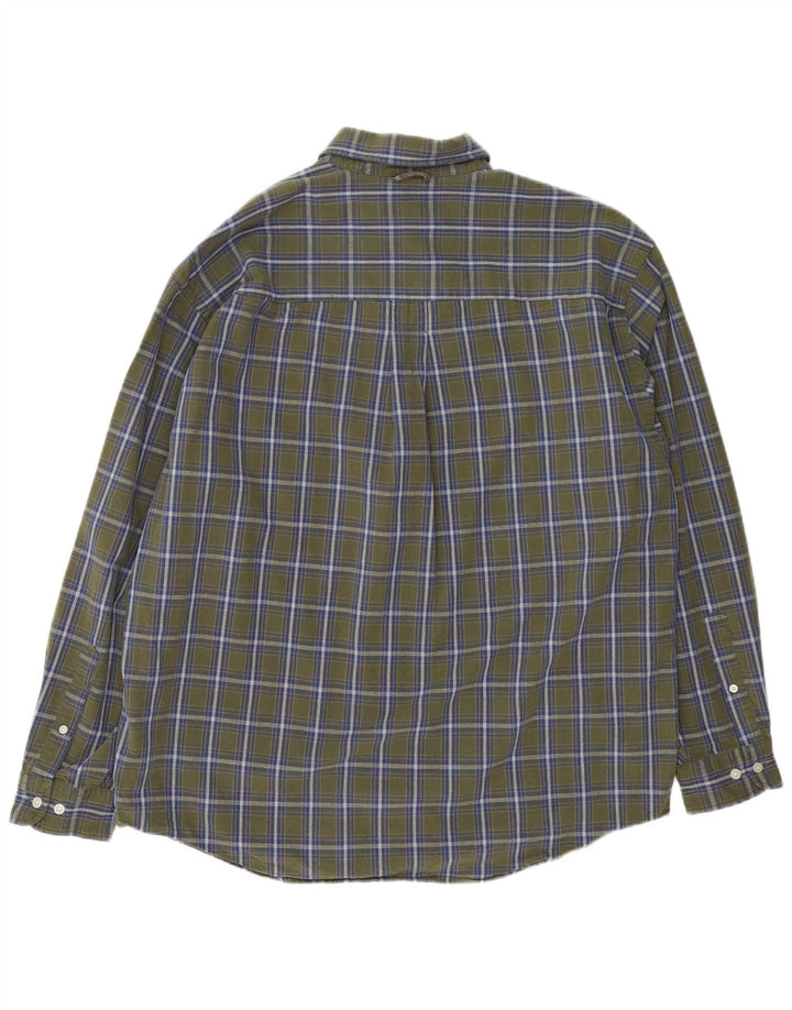 Eddie Bauer Camicia da uomo in flanella dalla vestibilità regolare, grande cotone a quadri kaki