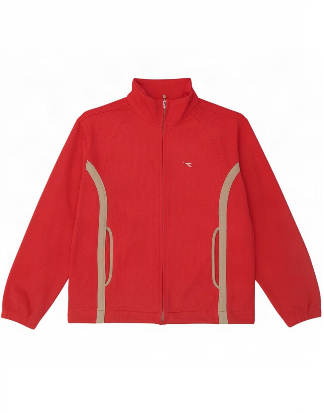 Giacca da tuta da donna Diadora UK 12 Medium Red Colourblock Poliestere