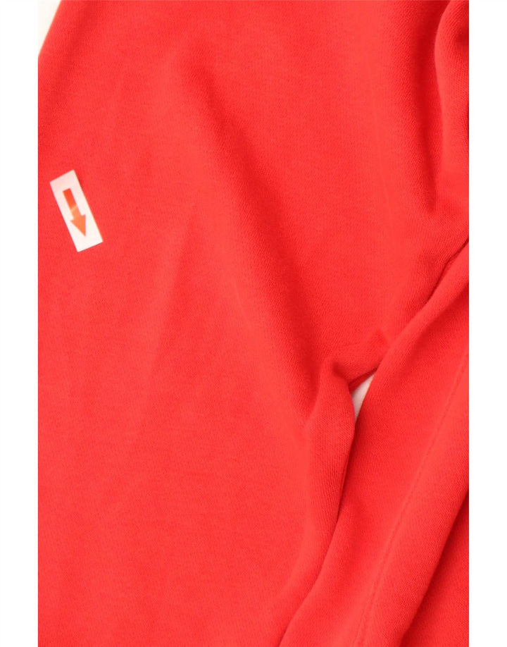 Felpa con cappuccio da uomo Nike Large rossa in cotone