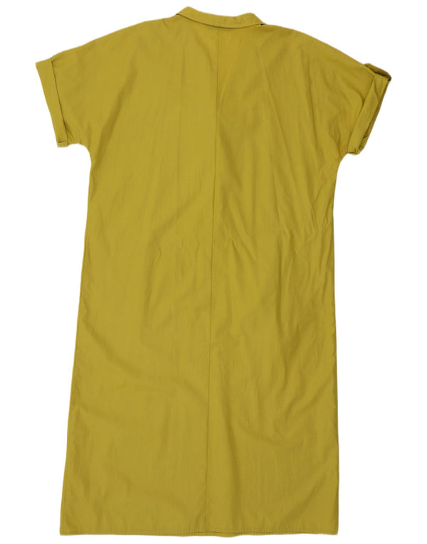 Abito camicia pullover da donna Marina Rinaldi vestibilità ampia taglia 25 grande giallo