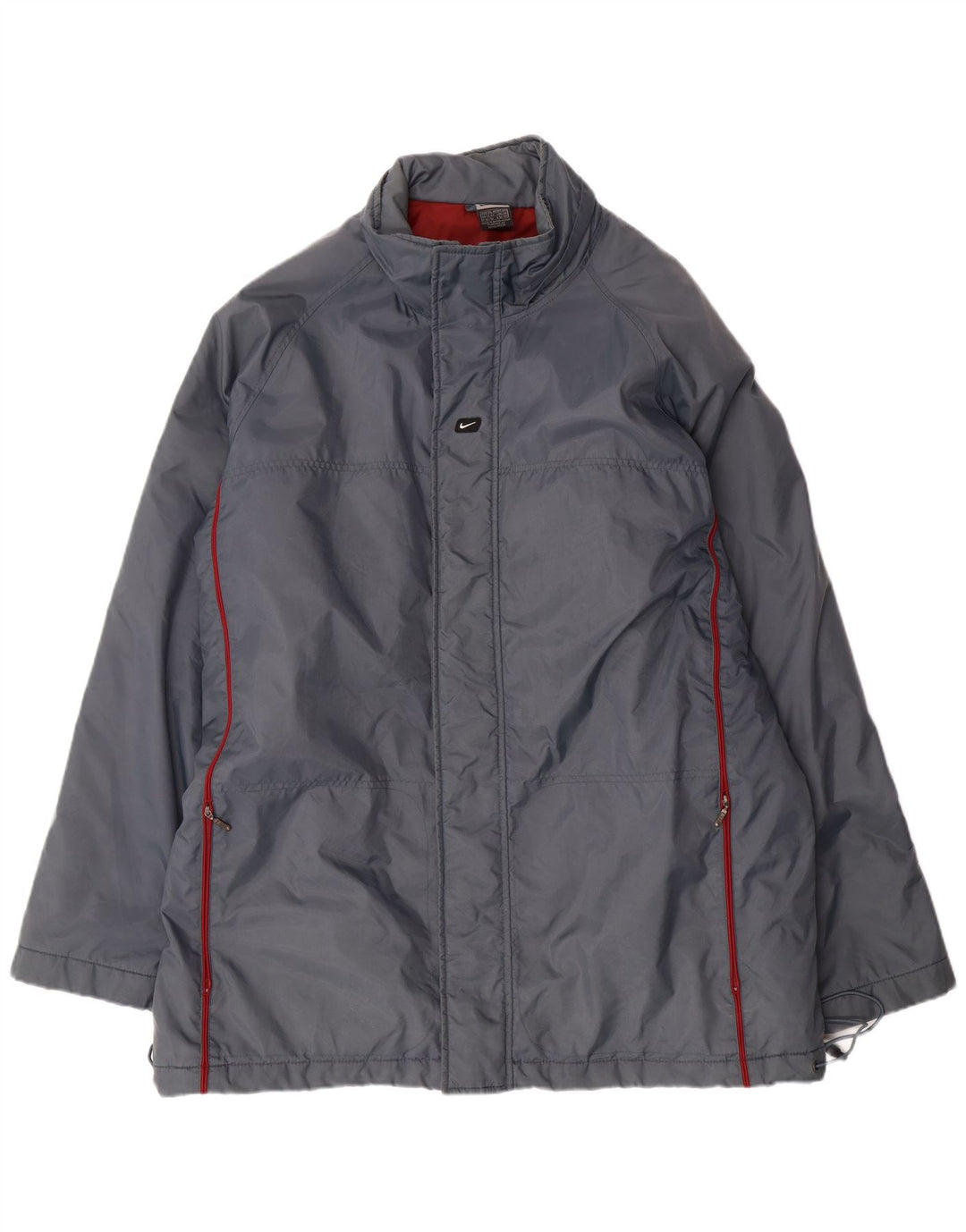 NIKE Mens Windbreaker Jacket UK 45/47 XL Grey Nylon