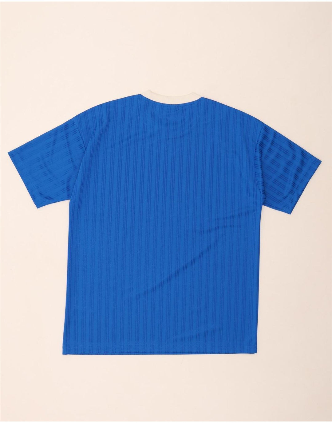 T-shirt grafica da uomo ADIDAS Top in poliestere a righe blu medio