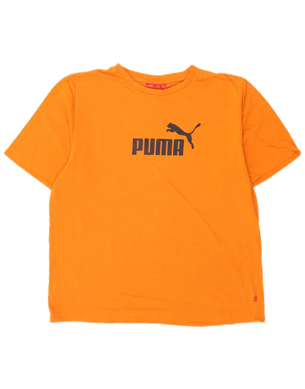 T-shirt grafica da uomo Puma Large arancione